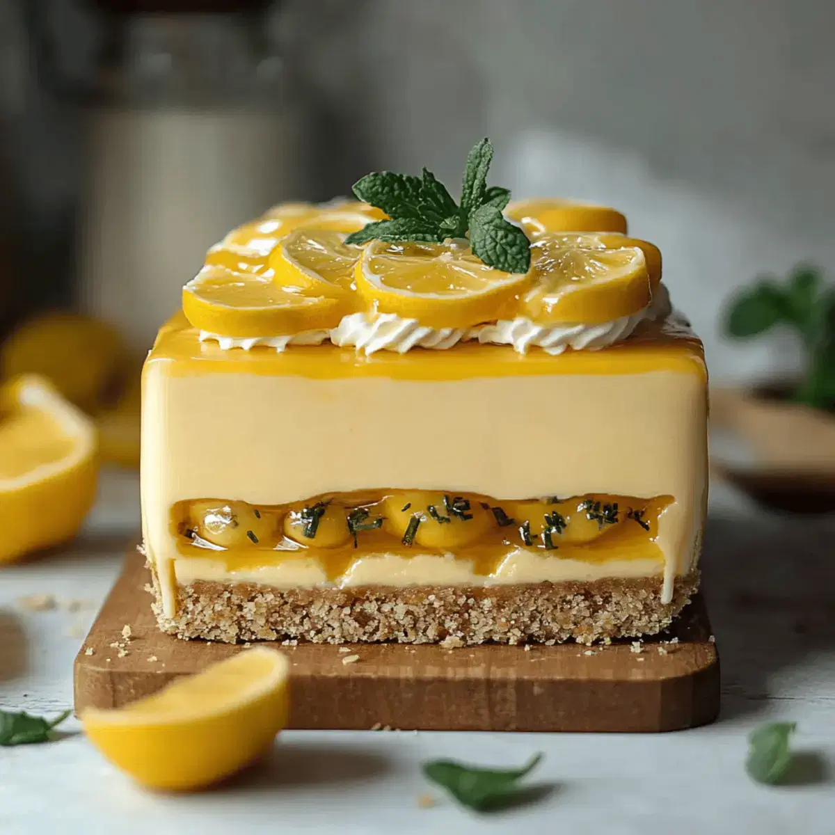 Vegan Lemon Cheesecake: Creamy Citrus Delight for Guilt-Free Indulgence