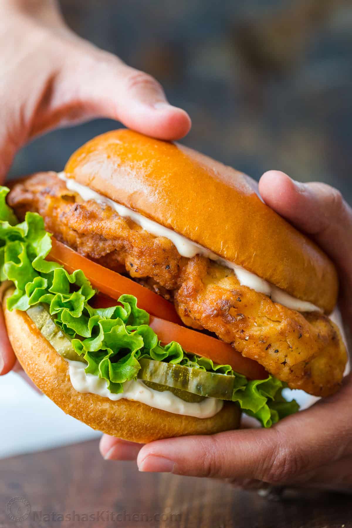 Crispy Chicken Sandwiches with Shaggy Seasoned Crust